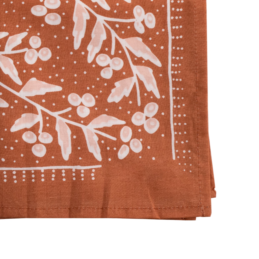 Madi Burnt Orange Cotton Bandana