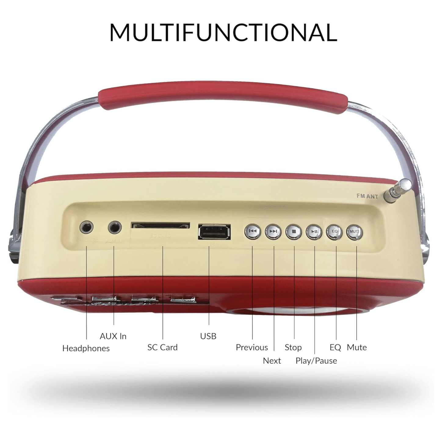 Buddy Holly Multi-Function Bluetooth Retro Speaker: Black