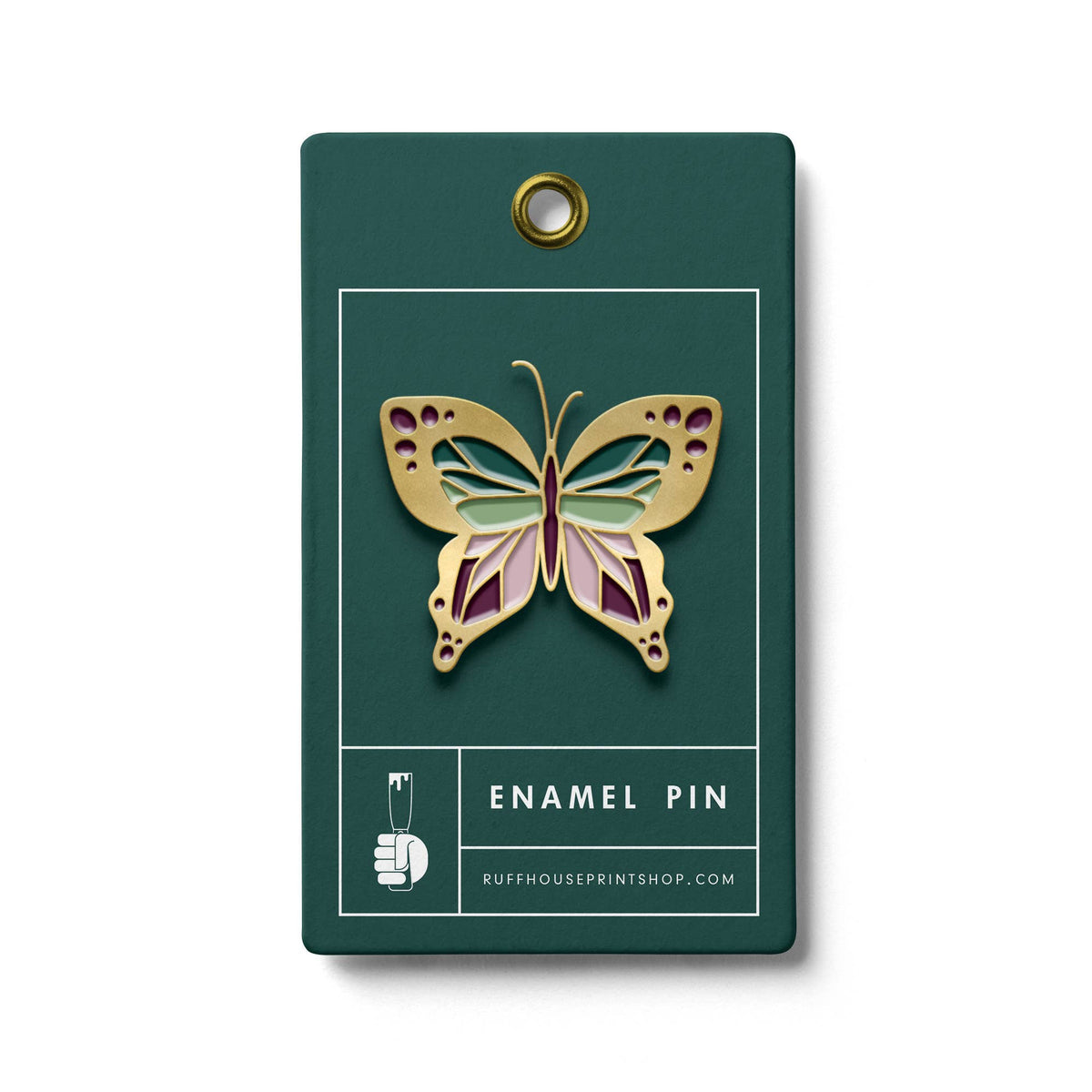 Floating Butterfly Enamel Pin