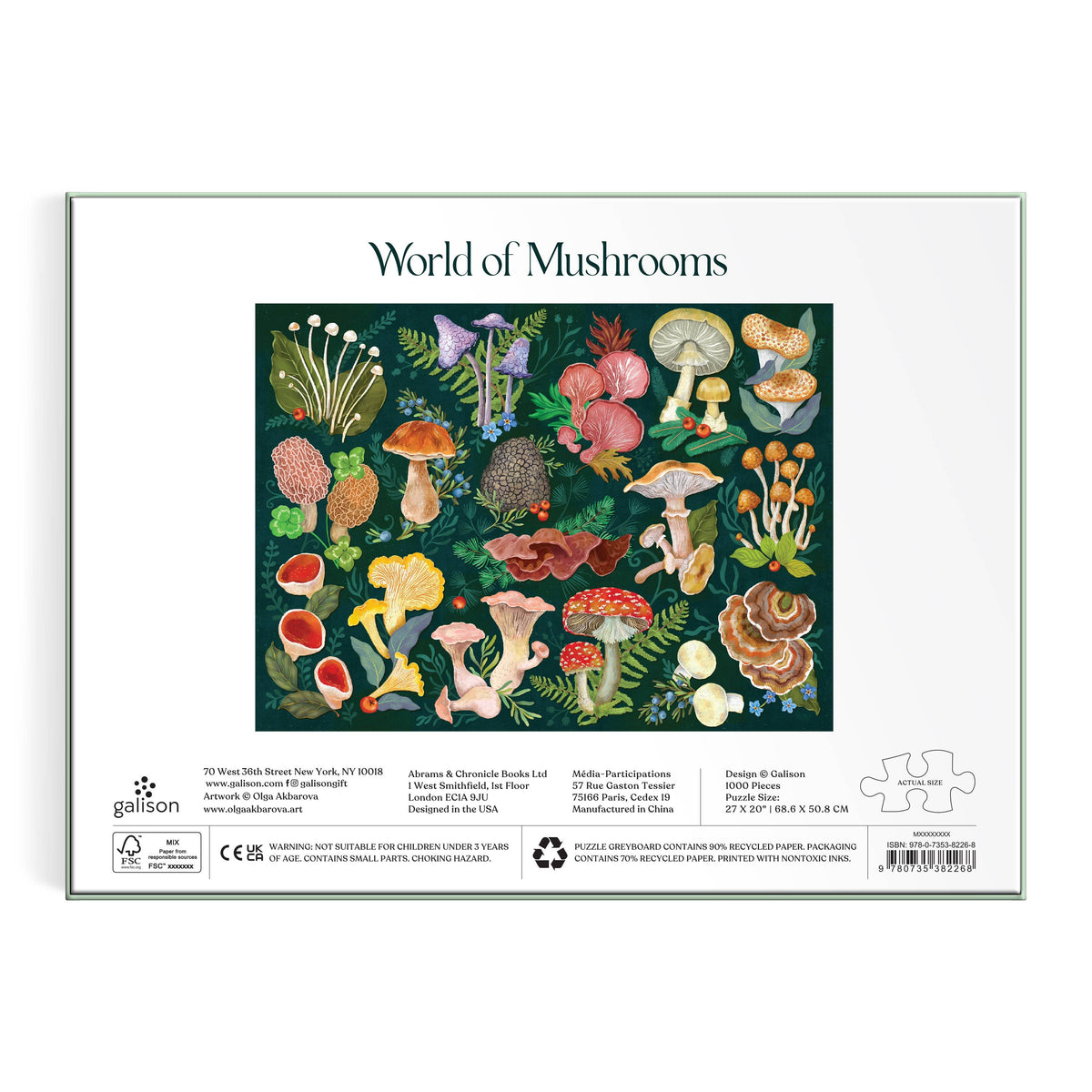 Forgager Feast: World of Mushrooms 1000 Piece Puzzle