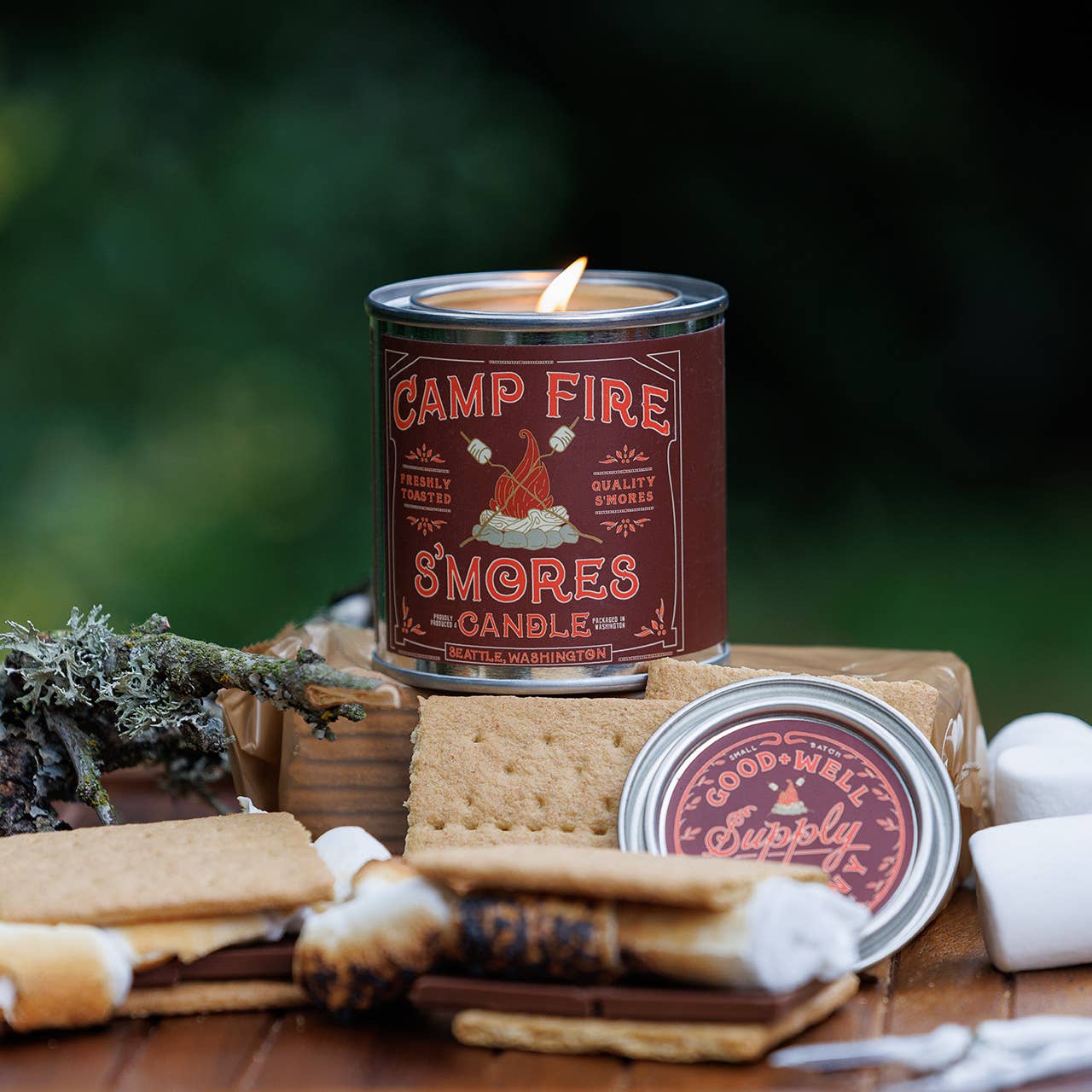 Campfire S'mores Candle : 1/2 Pint