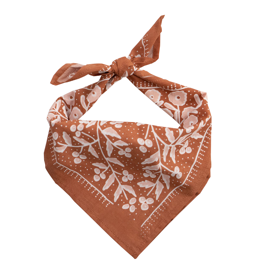 Madi Burnt Orange Cotton Bandana