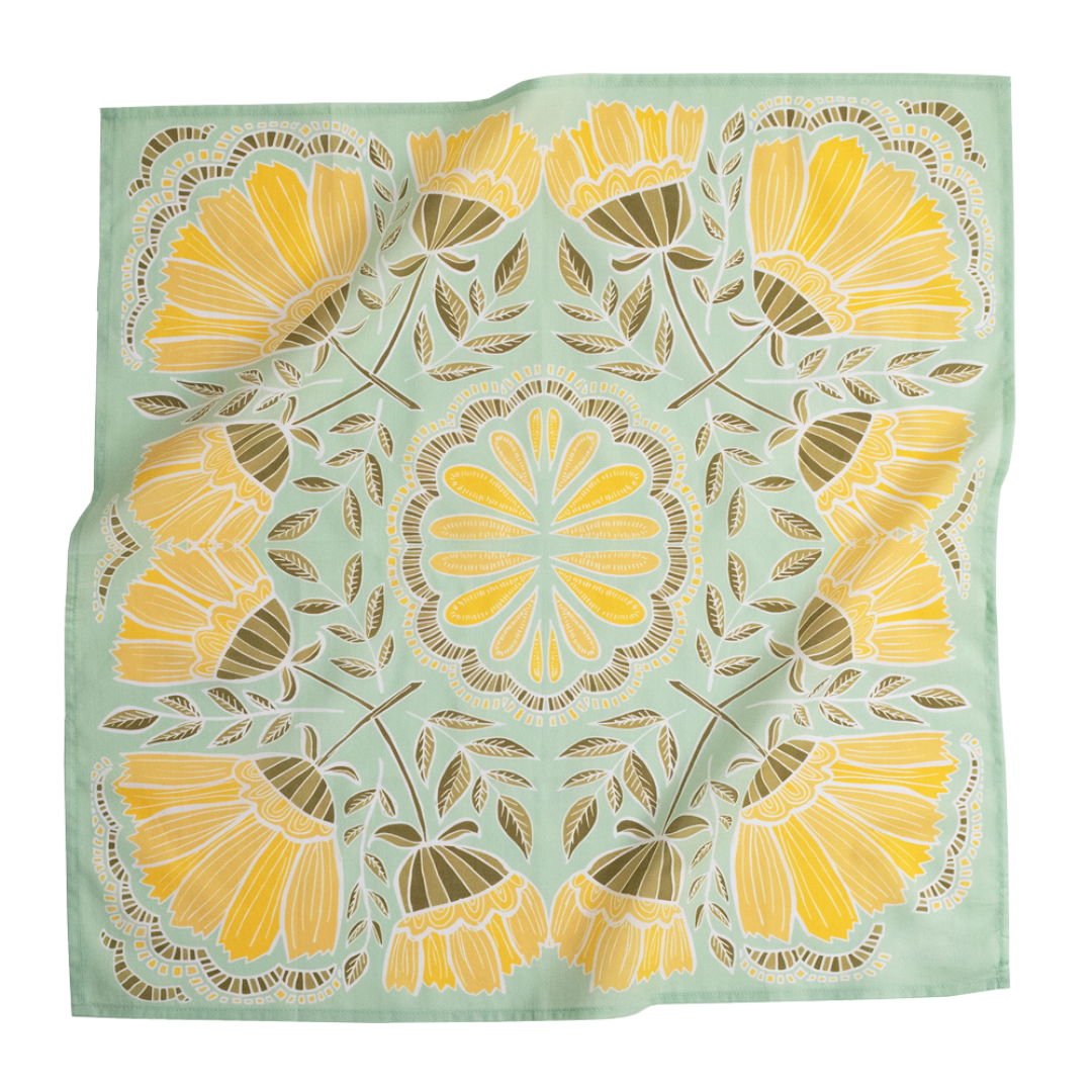 Farrah Light Green Bandana