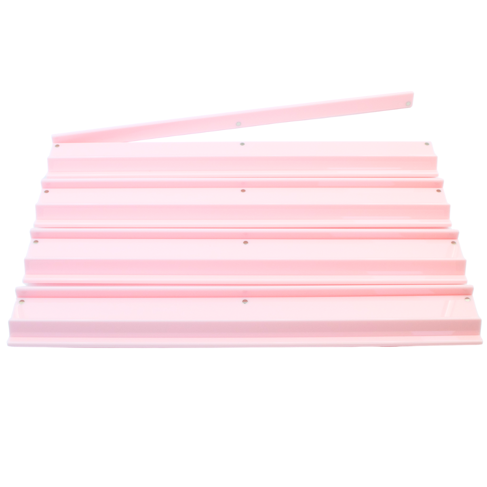 MAHJONG RACKS | Premium Acrylic | 4 Racks + 4 Pushers: Solid White