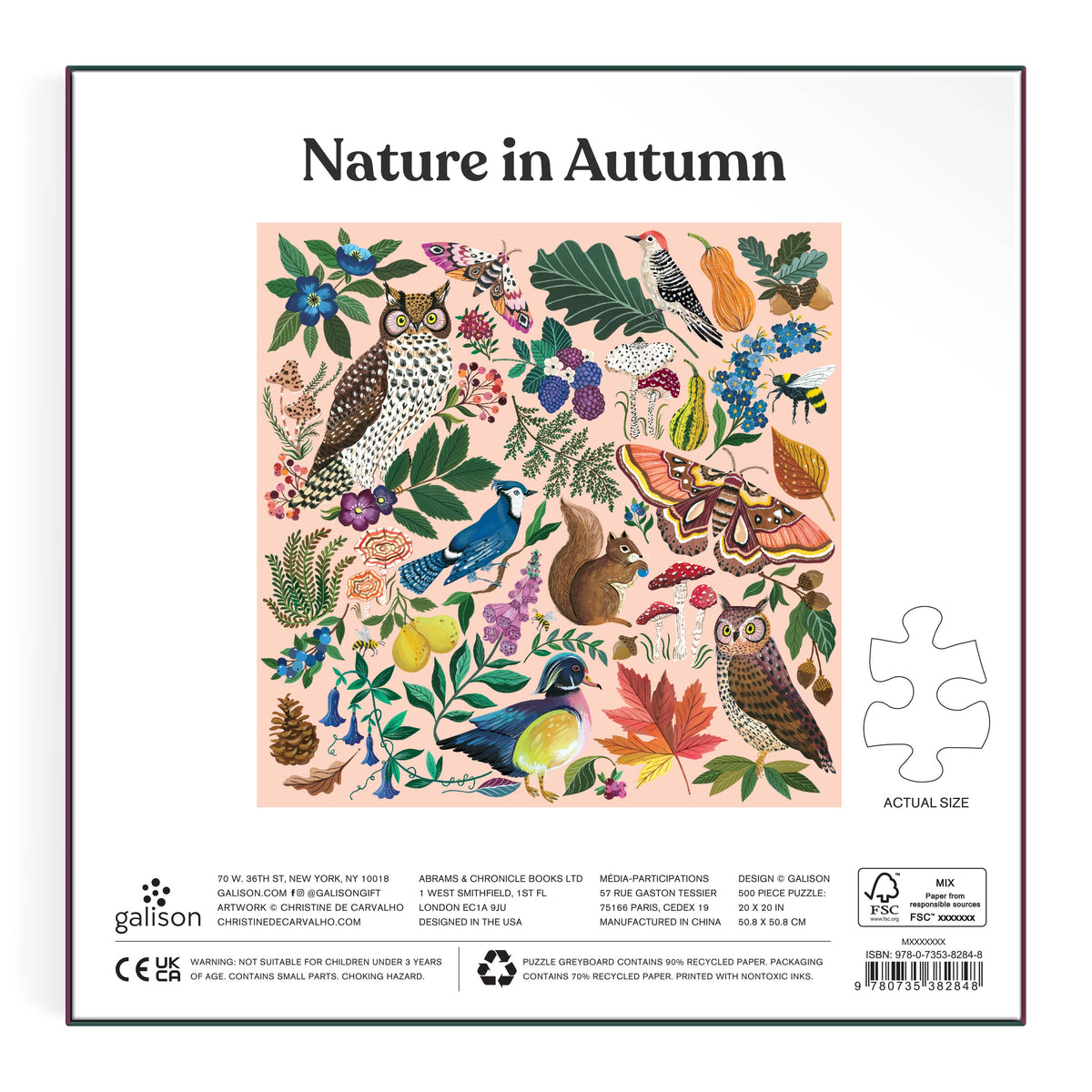 Walk in the Woods: Nature in Autumn 500 Piece Puzzle
