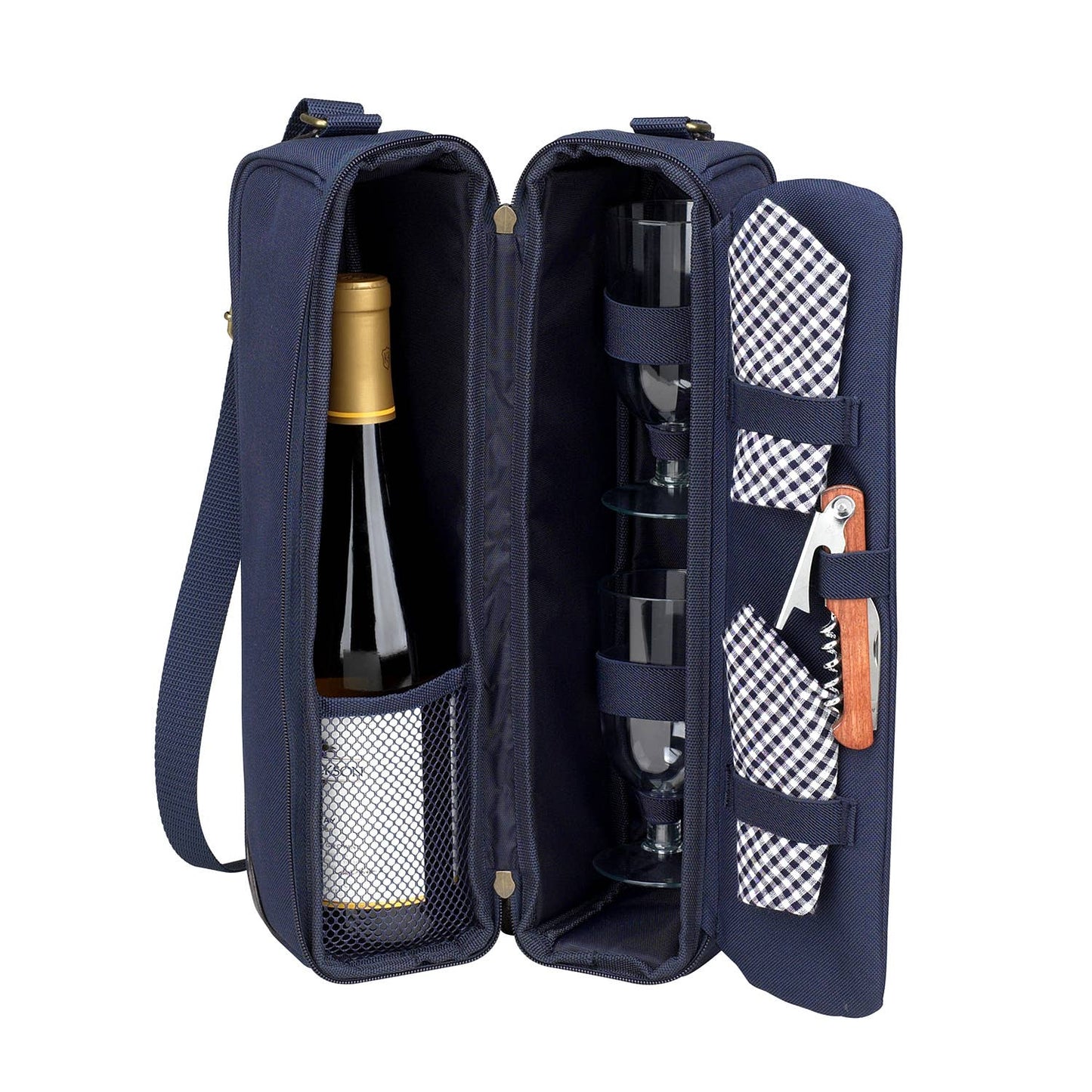 Sunset Wine Carrier for Two: Black