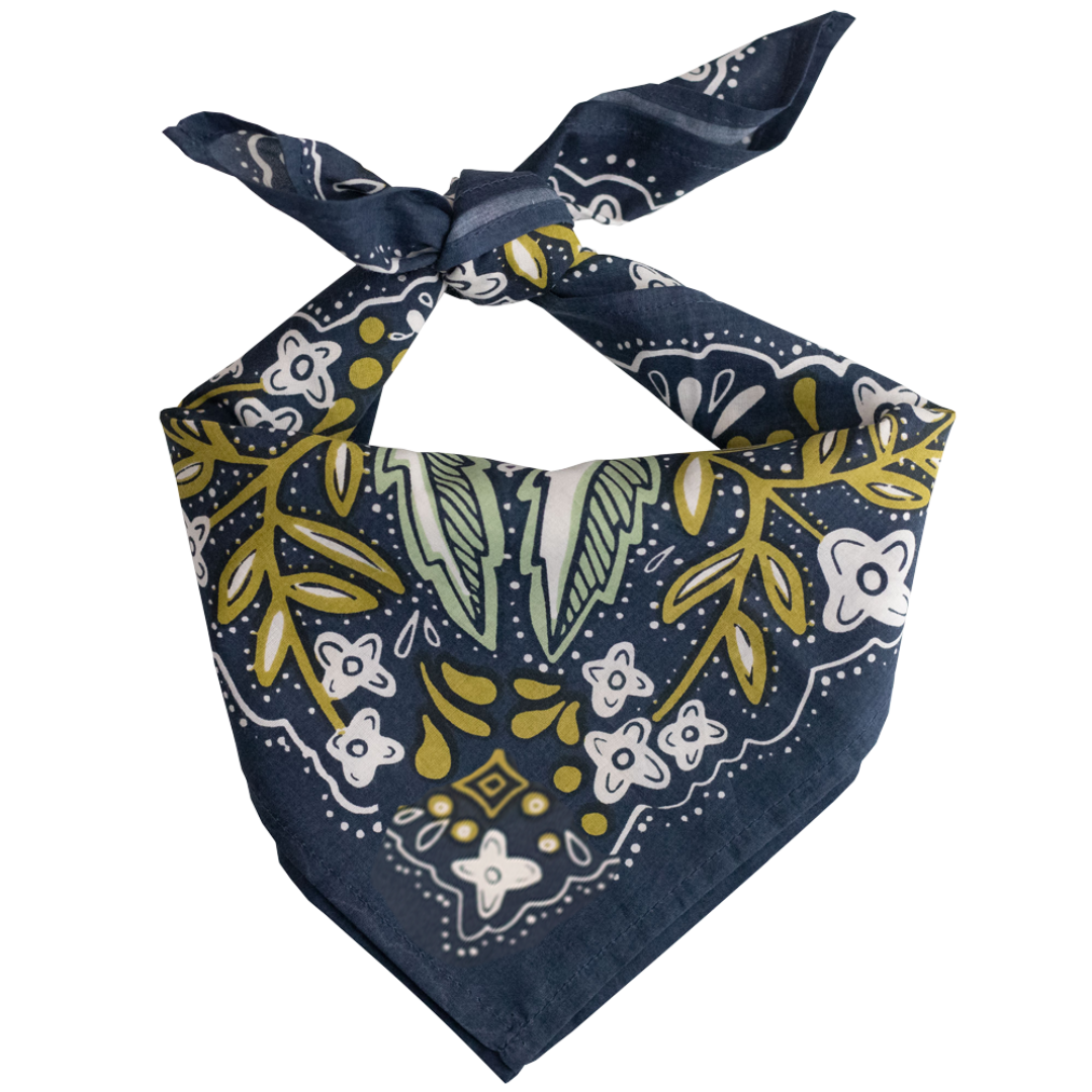 Barbara Navy Blue Bandana