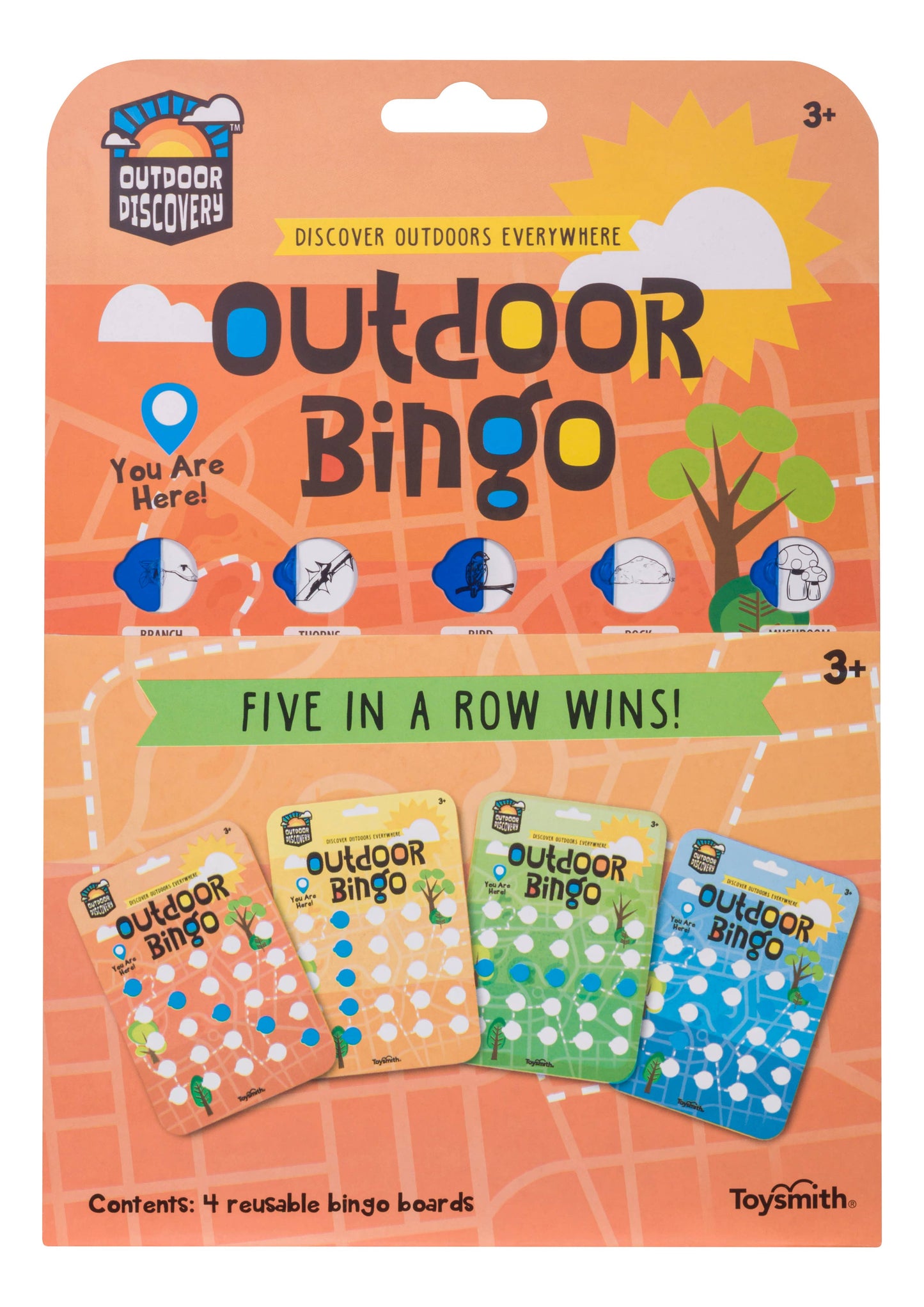 Great Outdoors Bingo 4-Pack-Travel or Yard Game