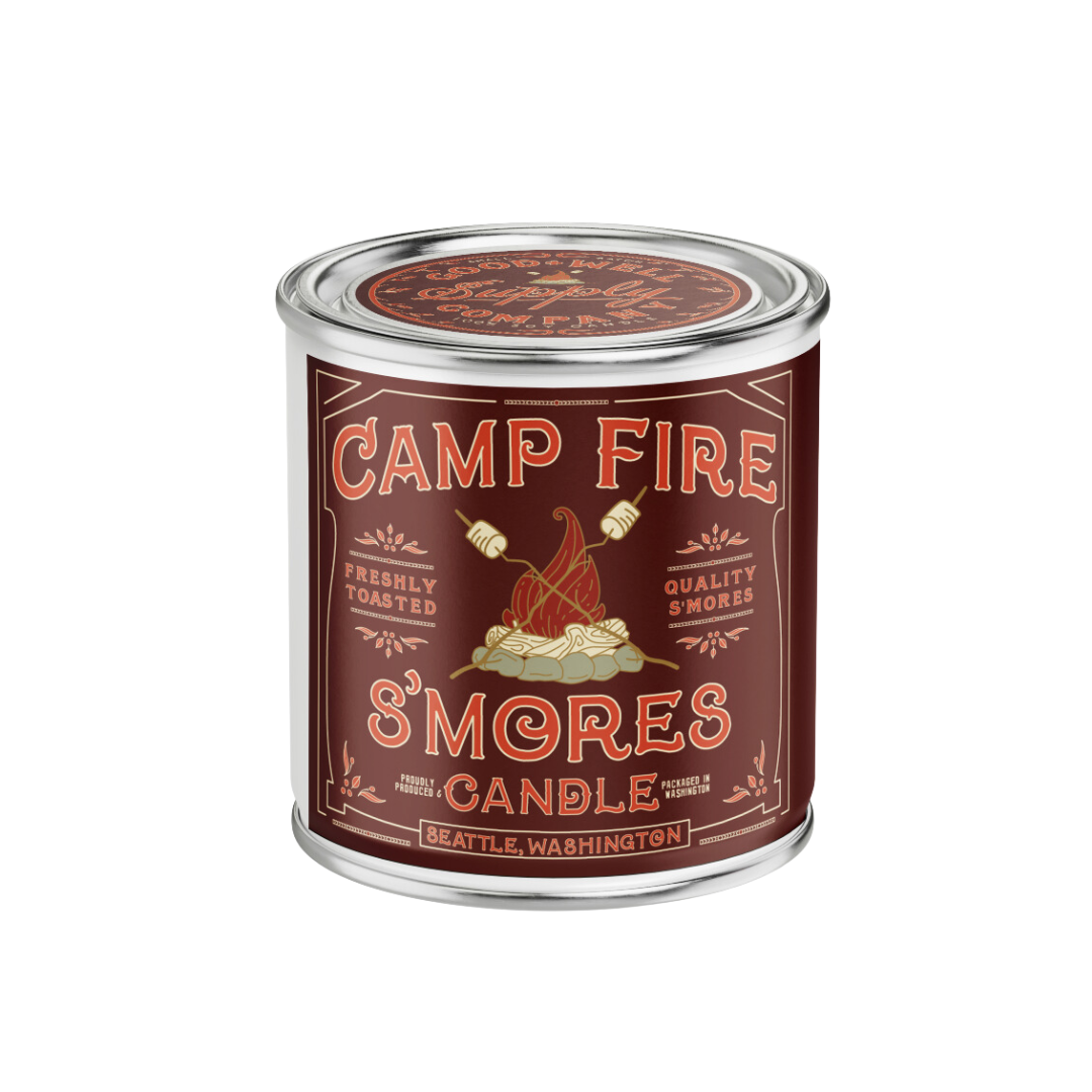Campfire S'mores Candle : 1/2 Pint