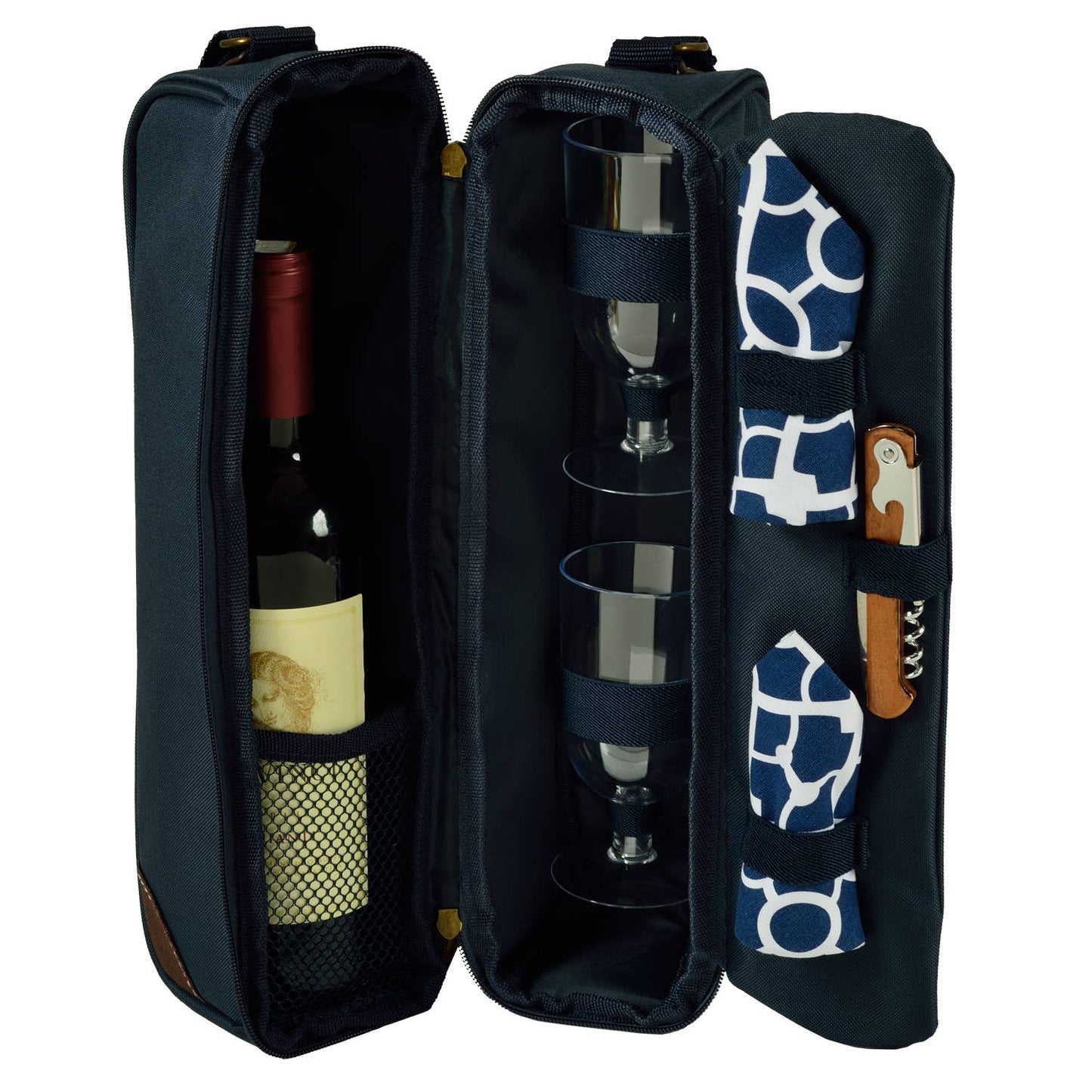 Sunset Wine Carrier for Two: Black
