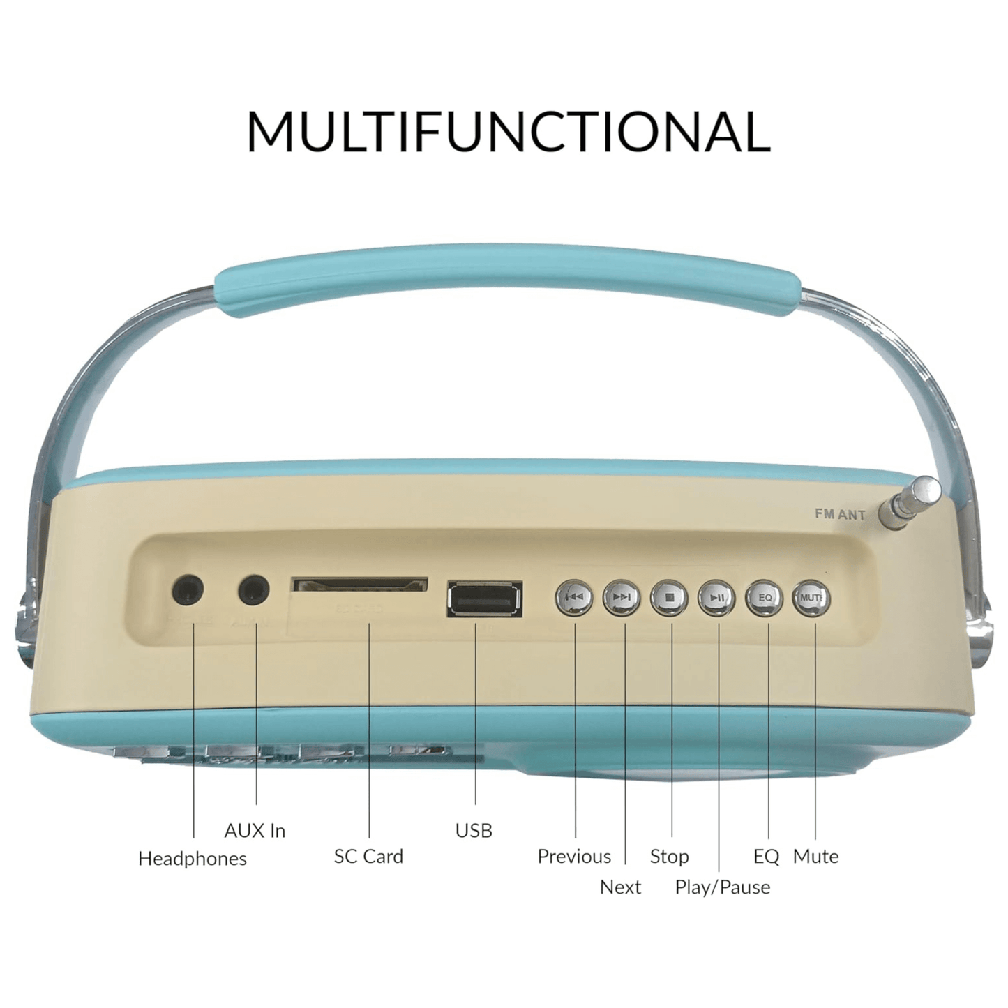 Buddy Holly Multi-Function Bluetooth Retro Speaker: Black