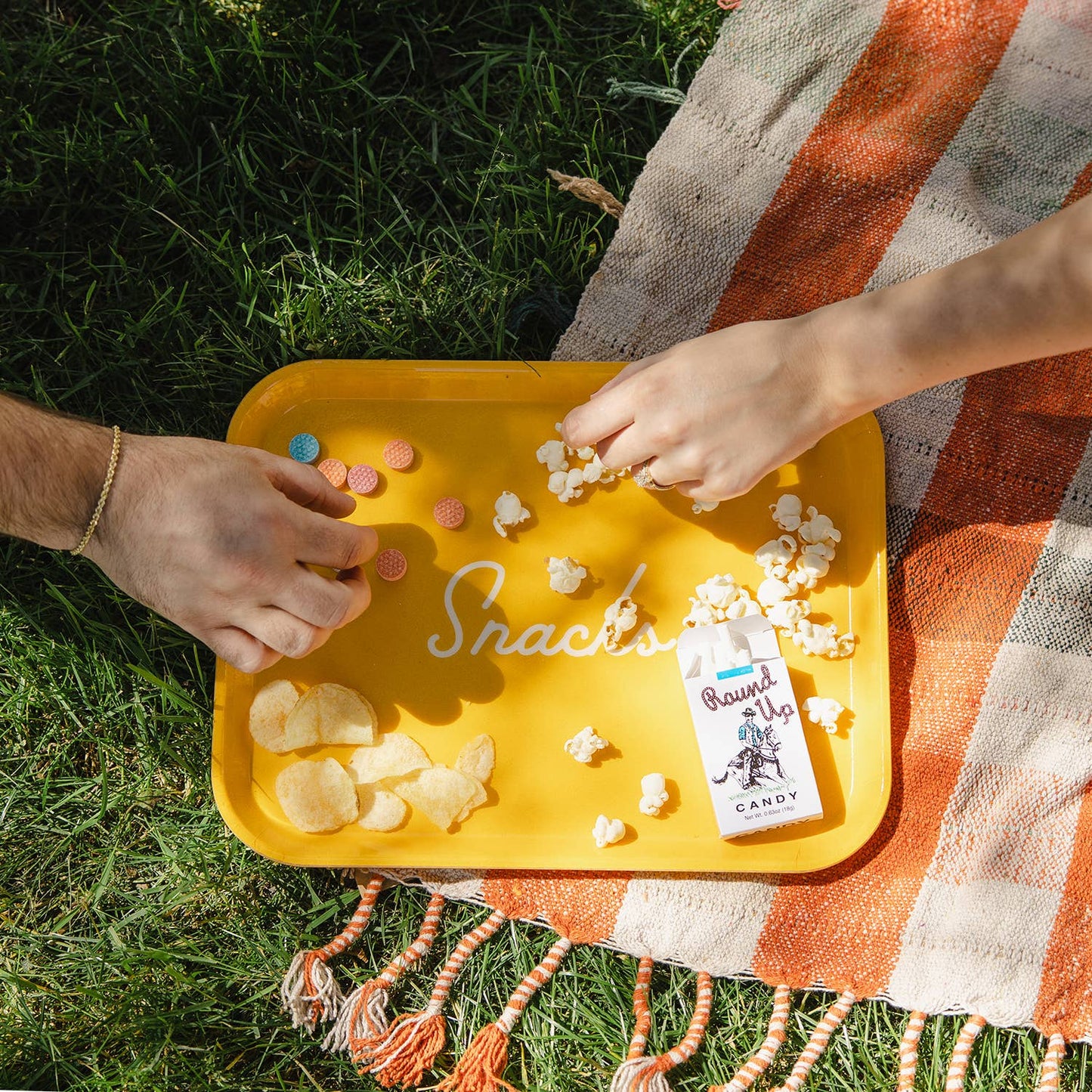Lone Star Snacks Tray - Mustard Yellow