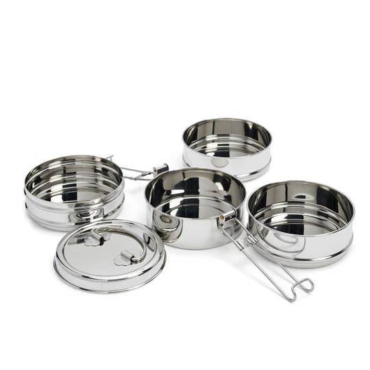 Goldfinch 4-Layer Stainless Stacked Food Storage