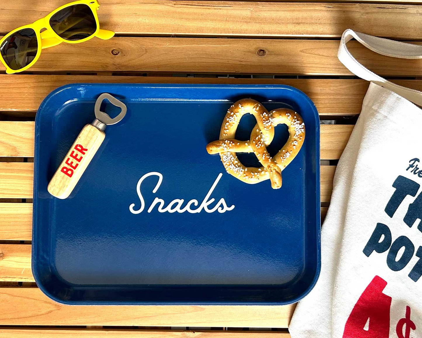 Lone Star Snacks Tray - Deli Blue