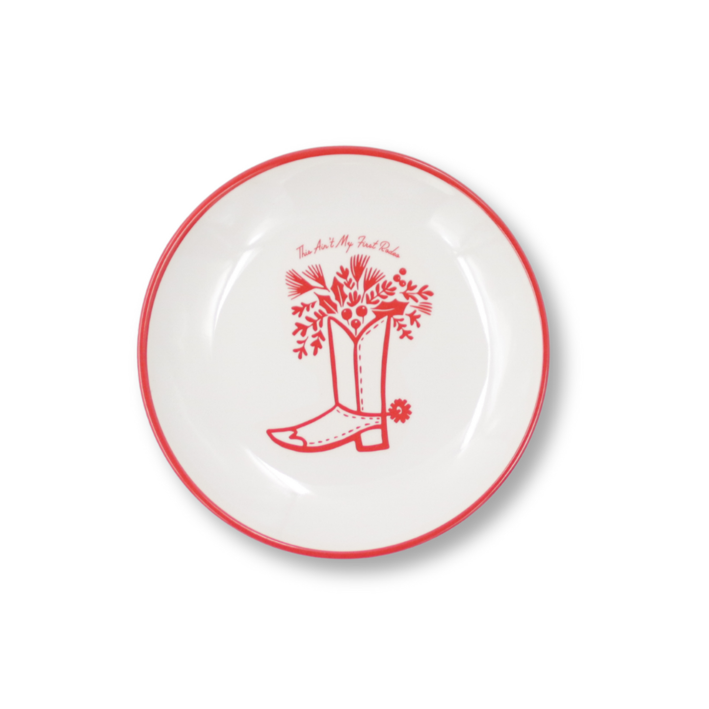 "This Ain't My First Rodeo" MELAMINE Medium Boot Plates (Set of 4)