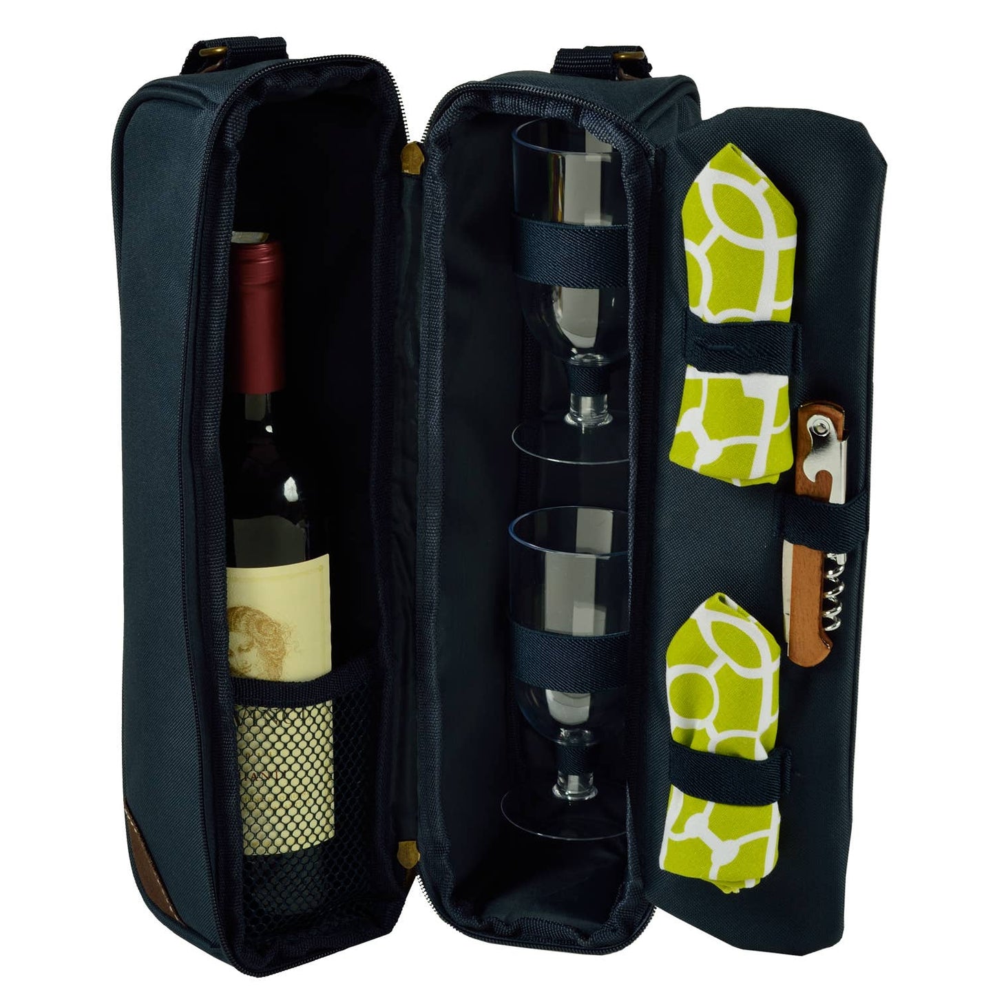 Sunset Wine Carrier for Two: Black