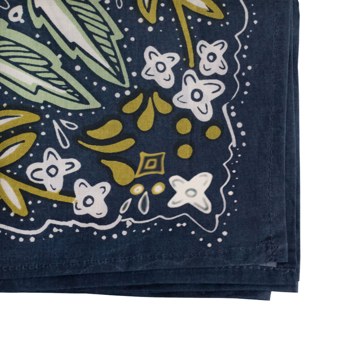 Barbara Navy Blue Bandana