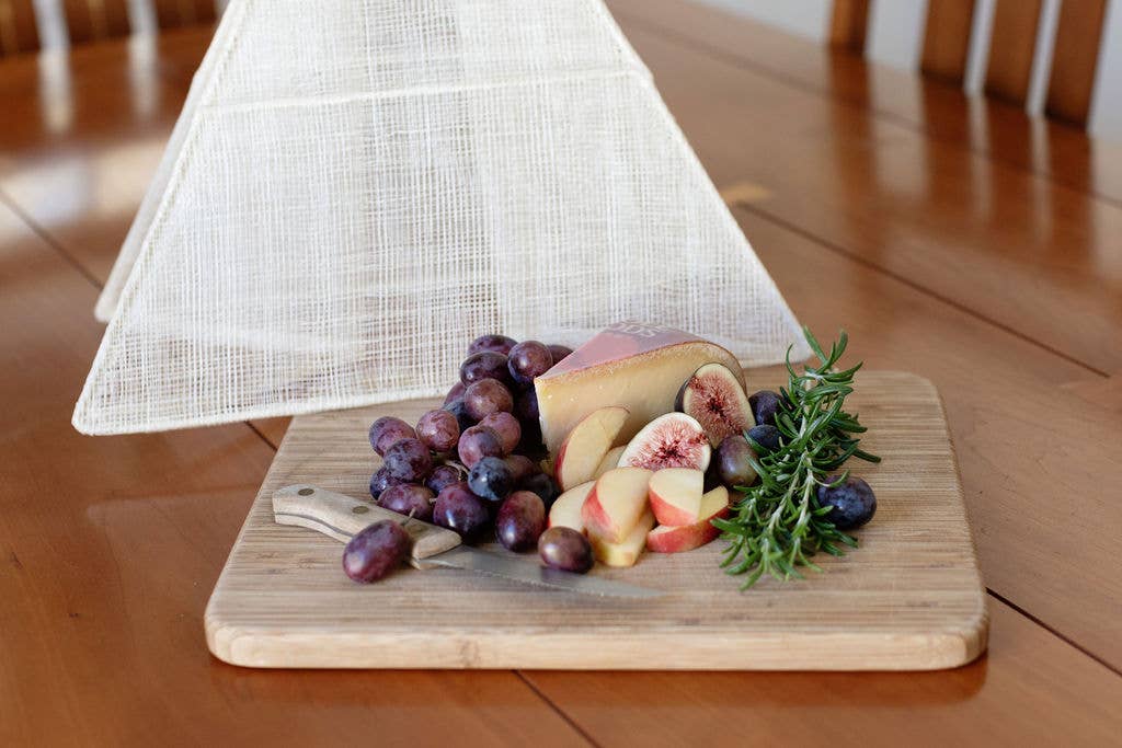 High Cotton Collapsible Woven Food Tent Cover: Cream