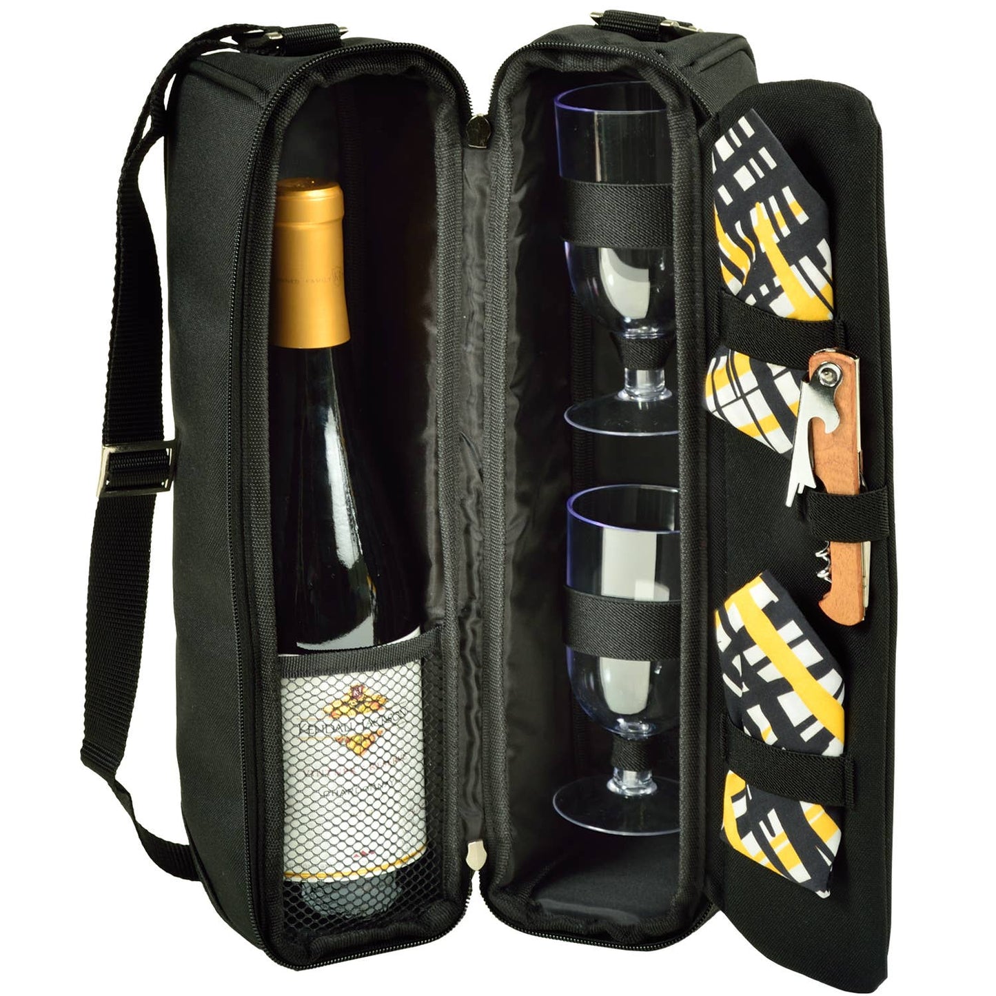 Sunset Wine Carrier for Two: Black