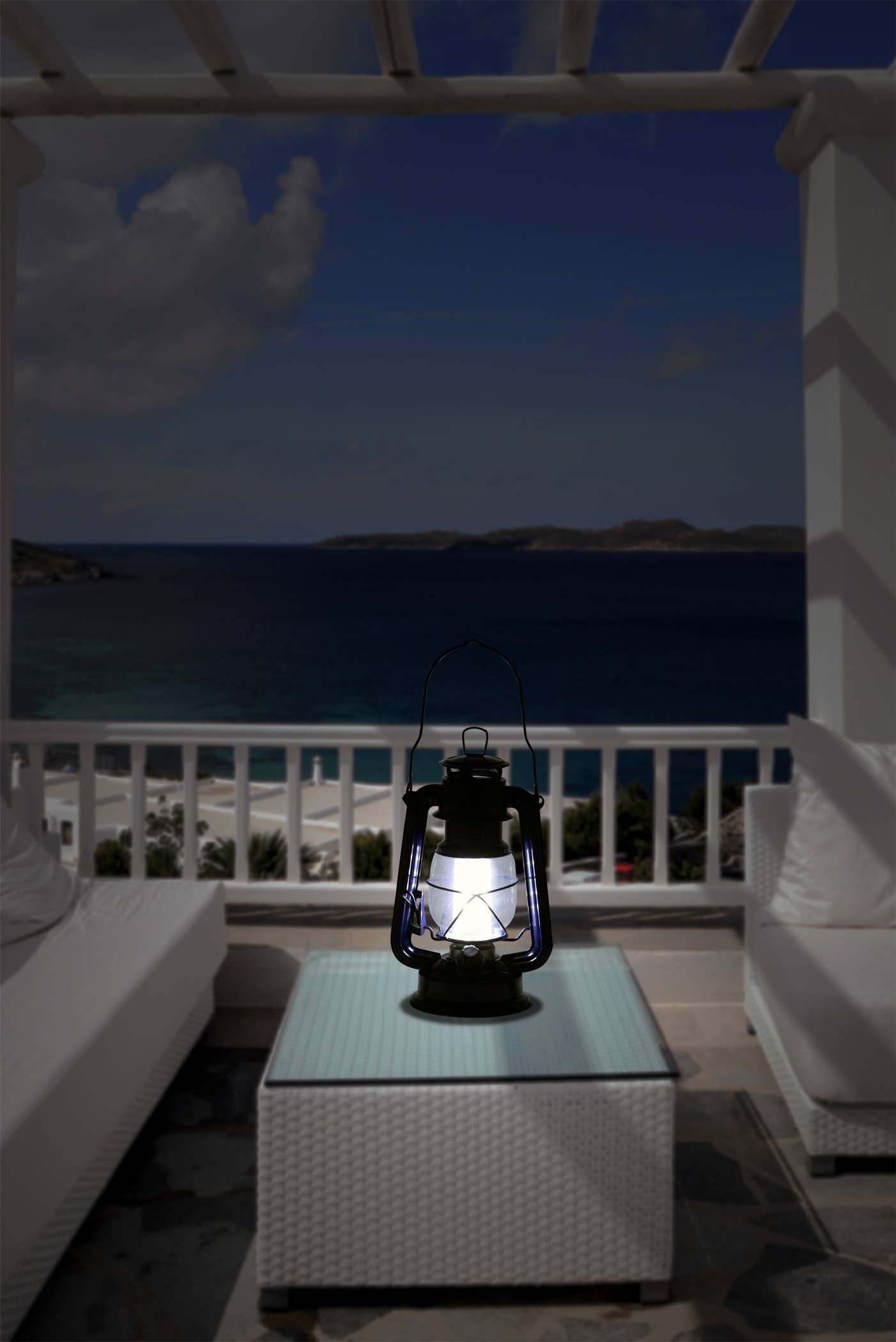 Bluebell Vintage Hurricane LED Lantern