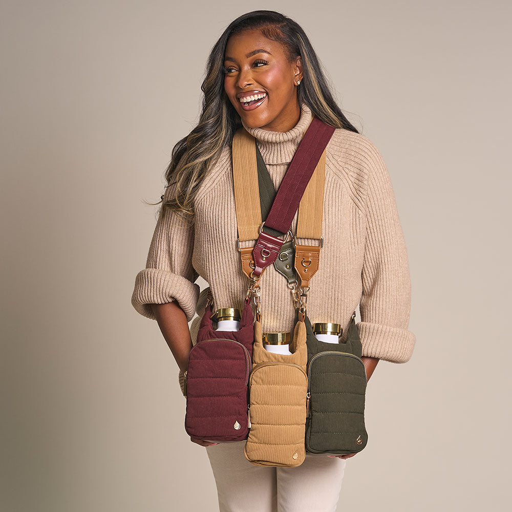 Dripping Springs: Burgundy Courdoroy HydroBag®