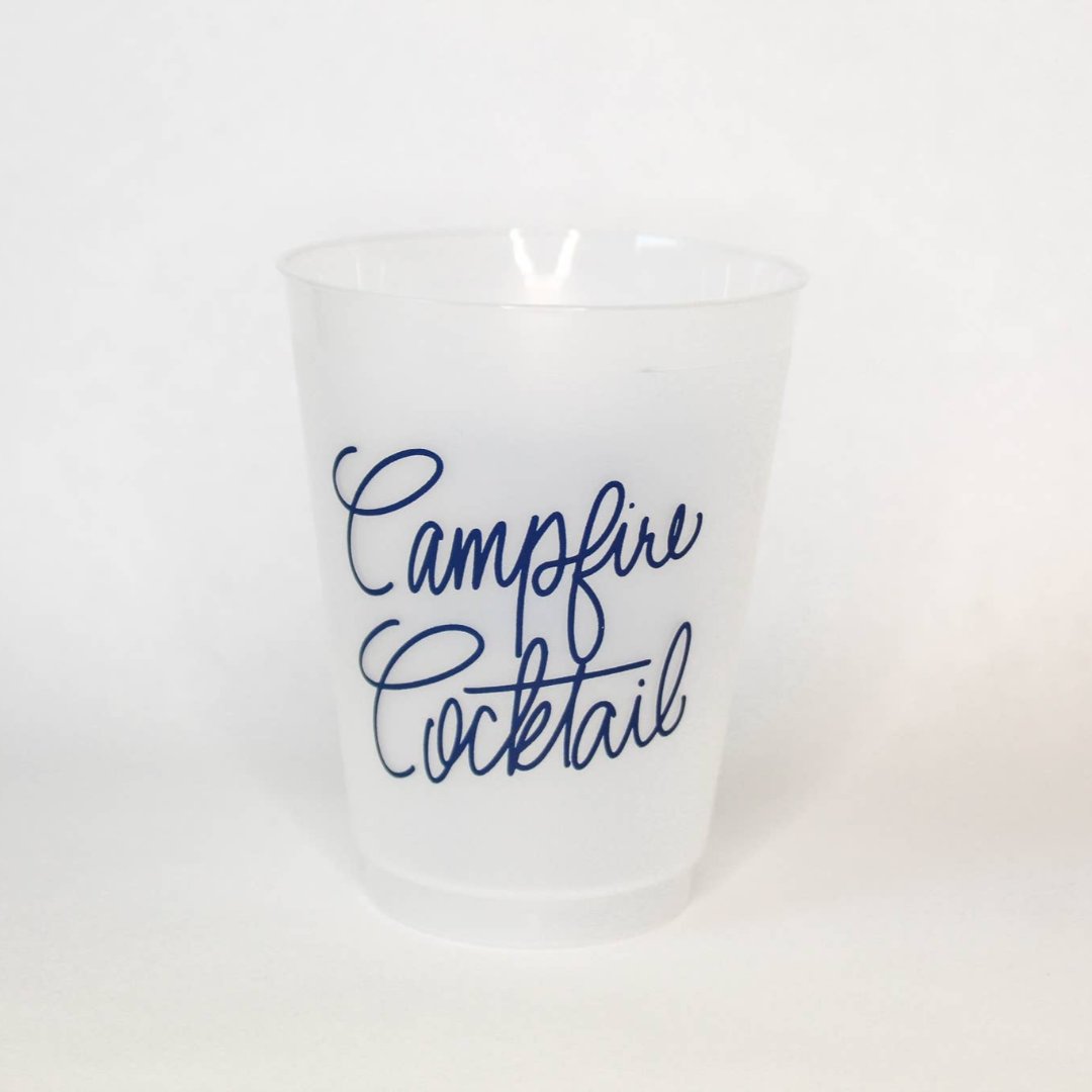 Campfire Cocktail: Frosted Acrylic 16oz Set of 8 Cups