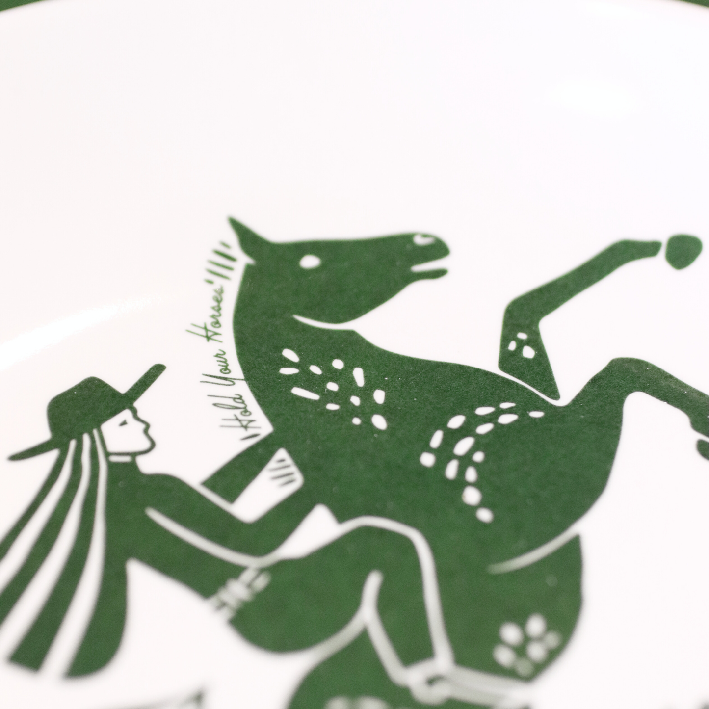 'Hold Your Horses' Melamine Medium Plate (set of 4)