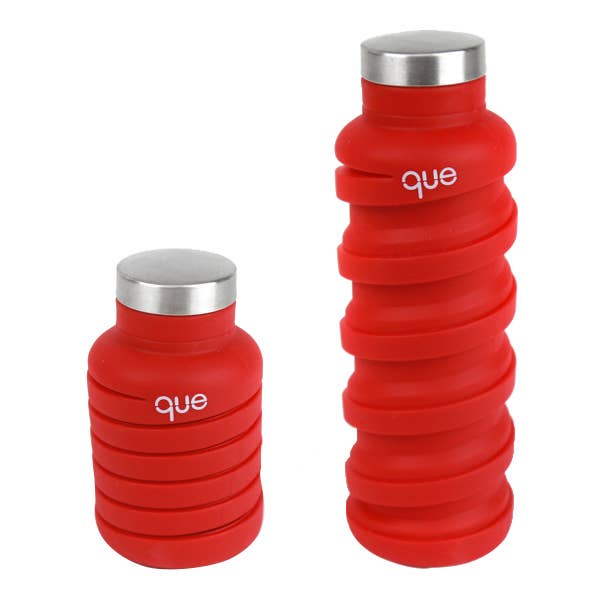 20oz Collapsible Water Bottle - Bonfire Red