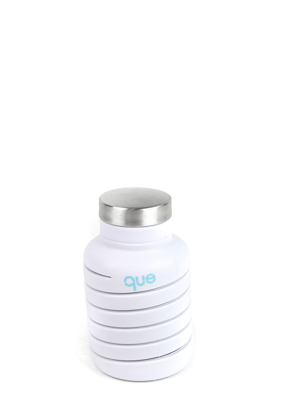 20oz Collapsible Water Bottle - Glacier White