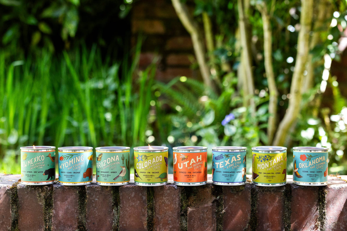 Texas State Soy Candle: 1/2 pint