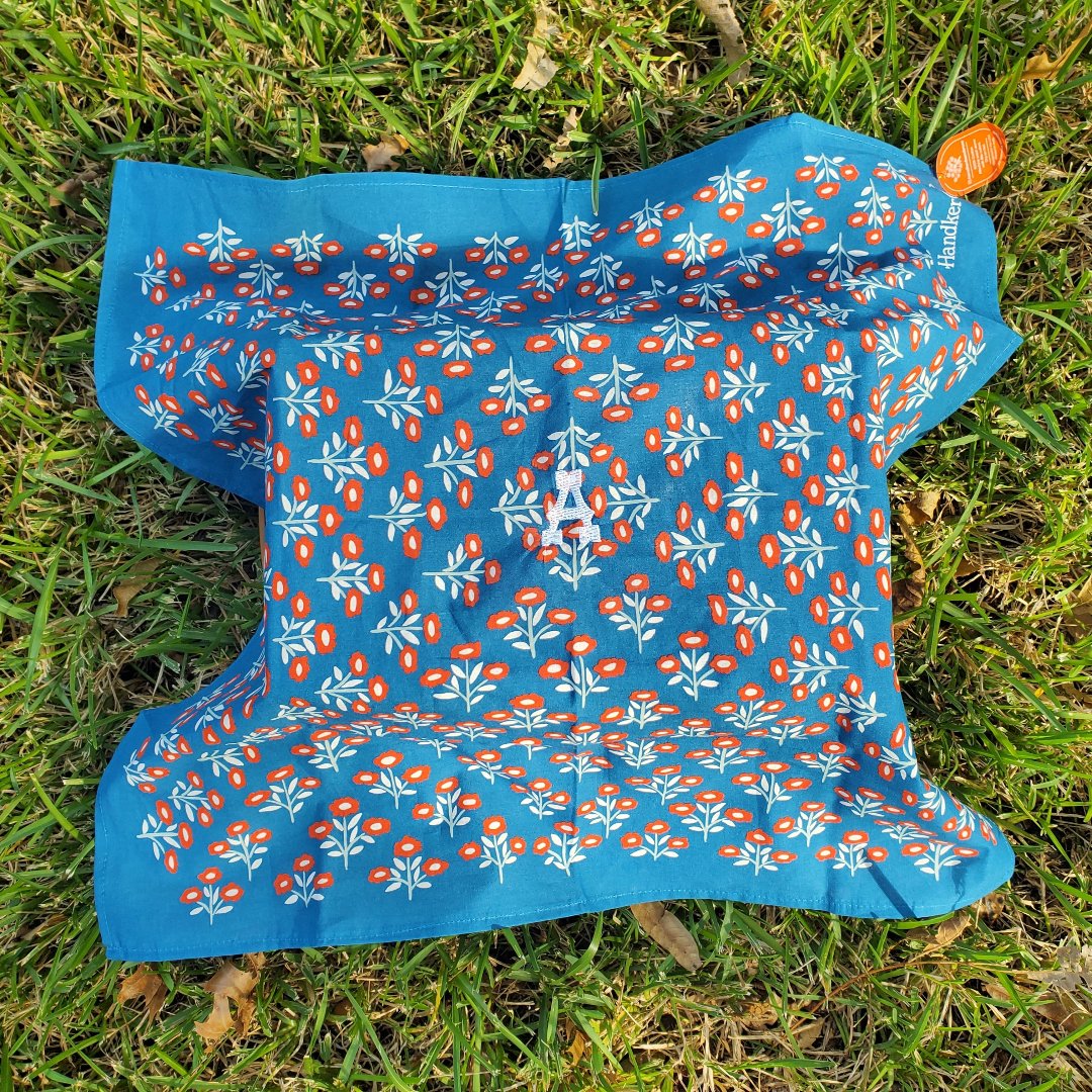 Ann Royal Blue Cotton Bandana