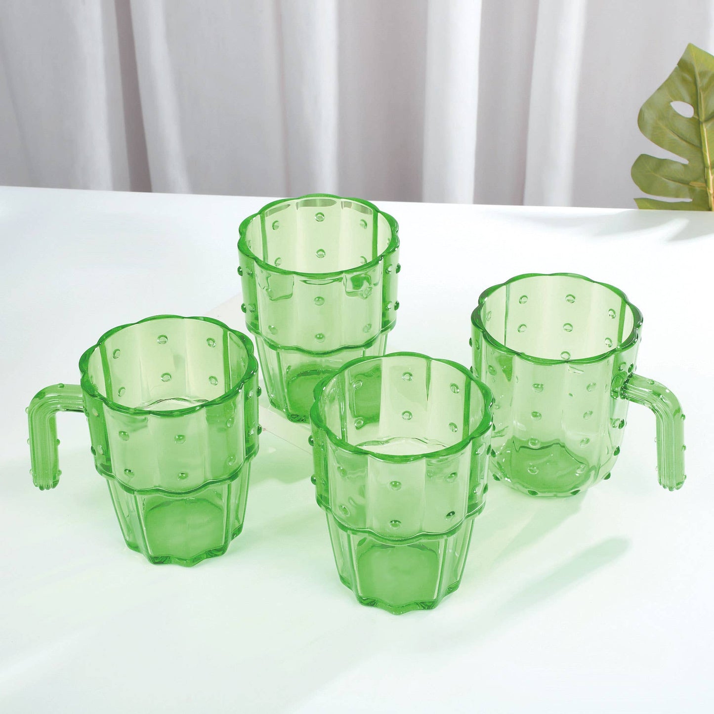 Prickly Sips 4-Piece Cactus Acrylic Stacking Tumbler