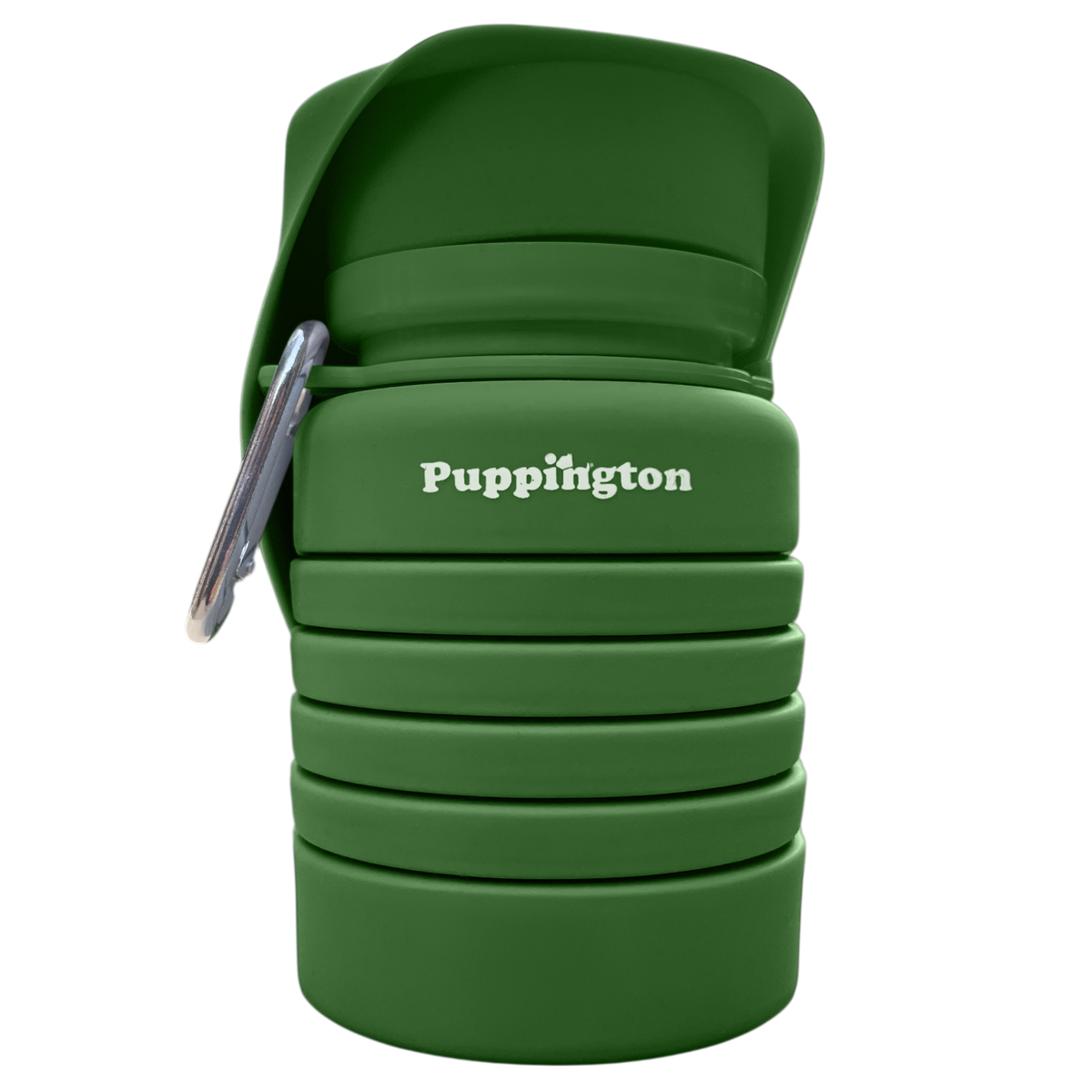 Barking Springs Water Bottles for Dogs - Leakproof, Compact, BPA free: Grass Green