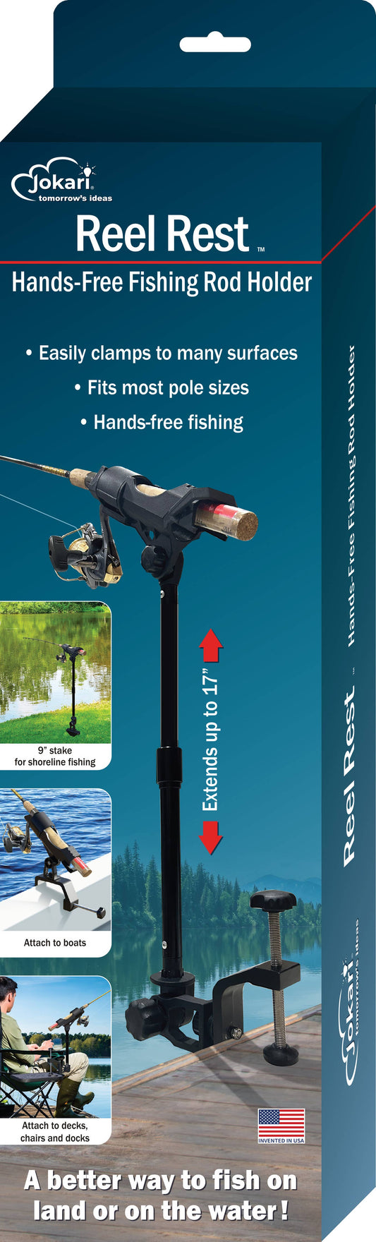 REEL REST™
Hands-Free Fishing Rod Holder