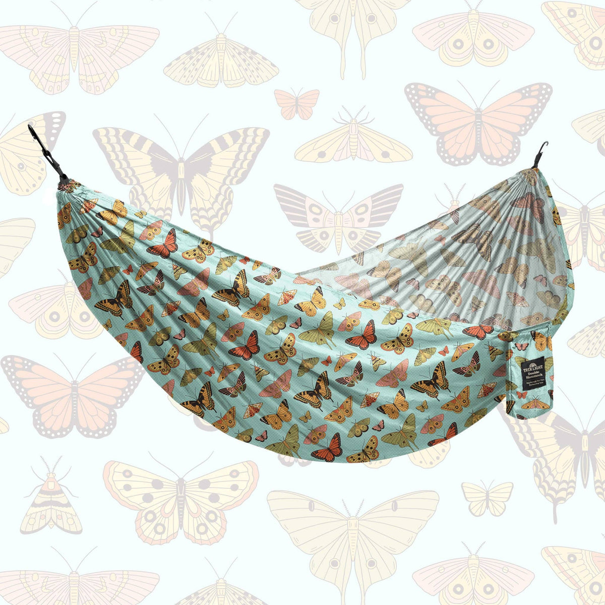 Emma Long Double Hammock - Butterfly Print