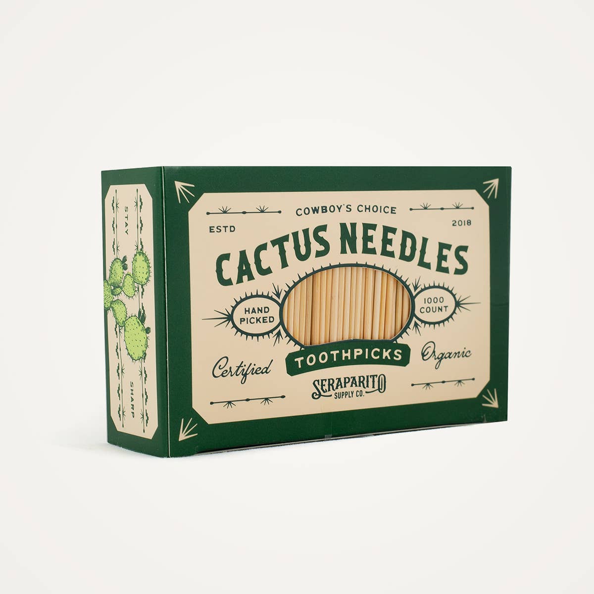 Cactus Needle Toothpicks Case (24 Pack)