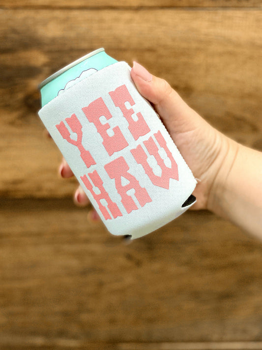 Yeehaw Coozie - Pink