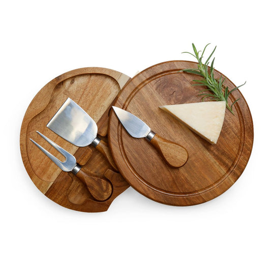 Pedernales Acacia Brie Cheese Cutting Board & Tools