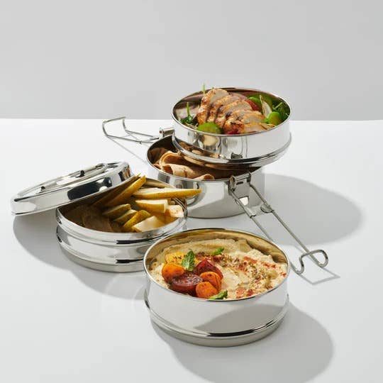 Goldfinch 4-Layer Stainless Stacked Food Storage