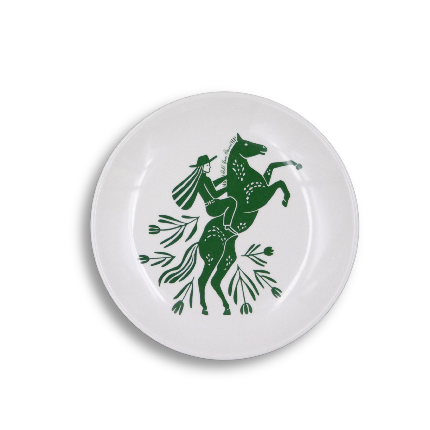 'Hold Your Horses' Melamine Medium Plate (set of 4)
