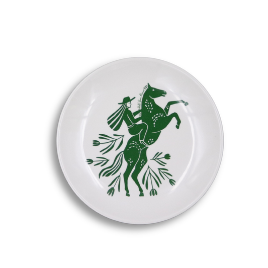 'Hold Your Horses' Melamine Medium Plate (set of 4)