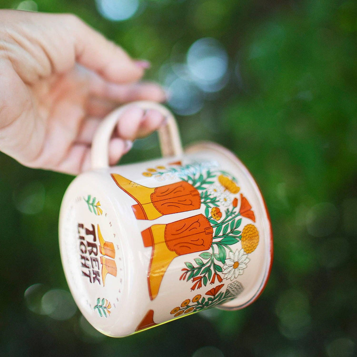 Western Bloom Enamel Mug