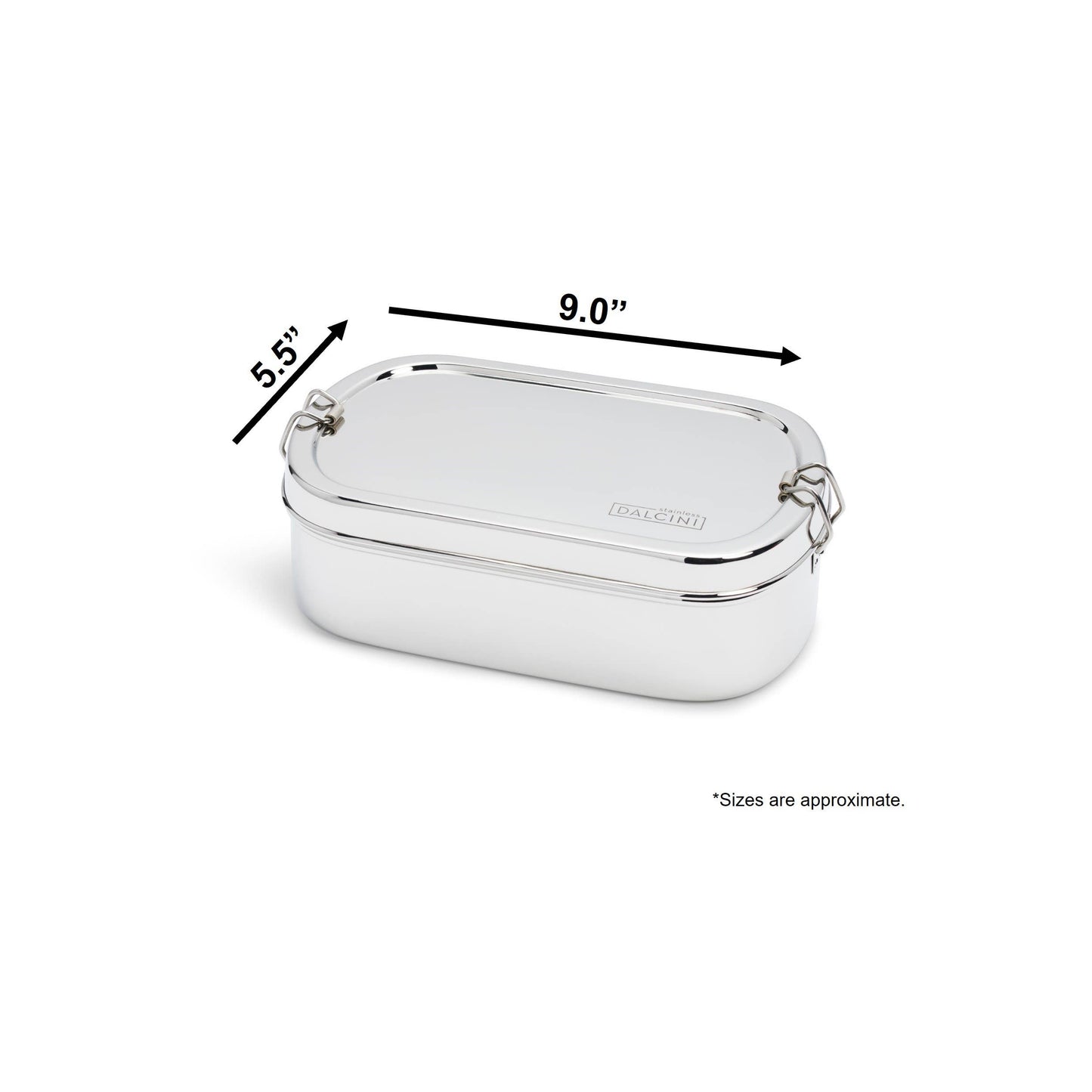 Chickadee Large Stainless Food Container with Clips