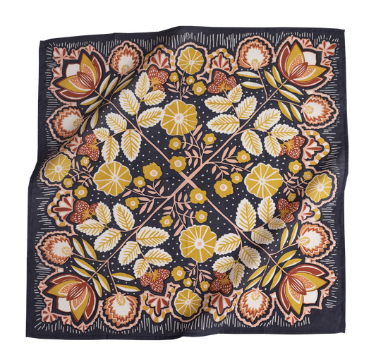 Sissy Navy & Burnt Orange Bandana