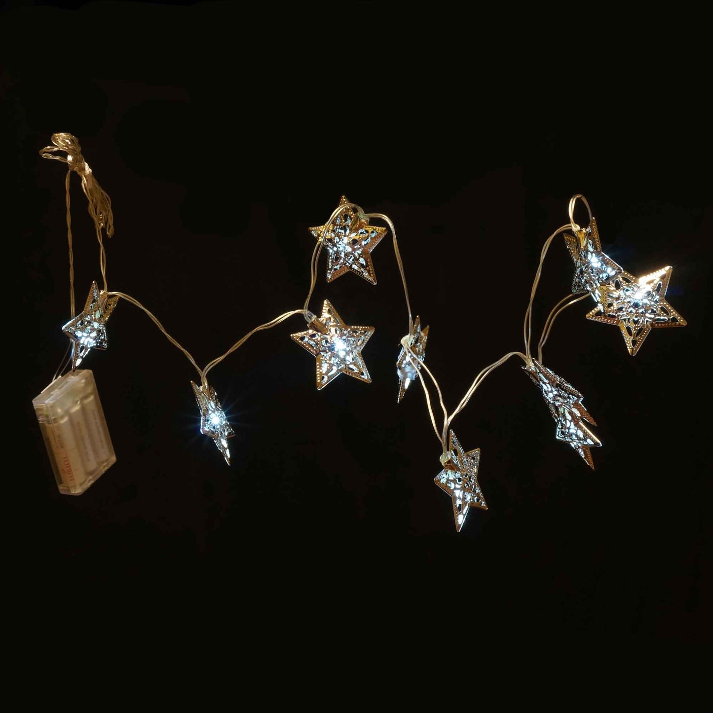 10 Metal Star Light String