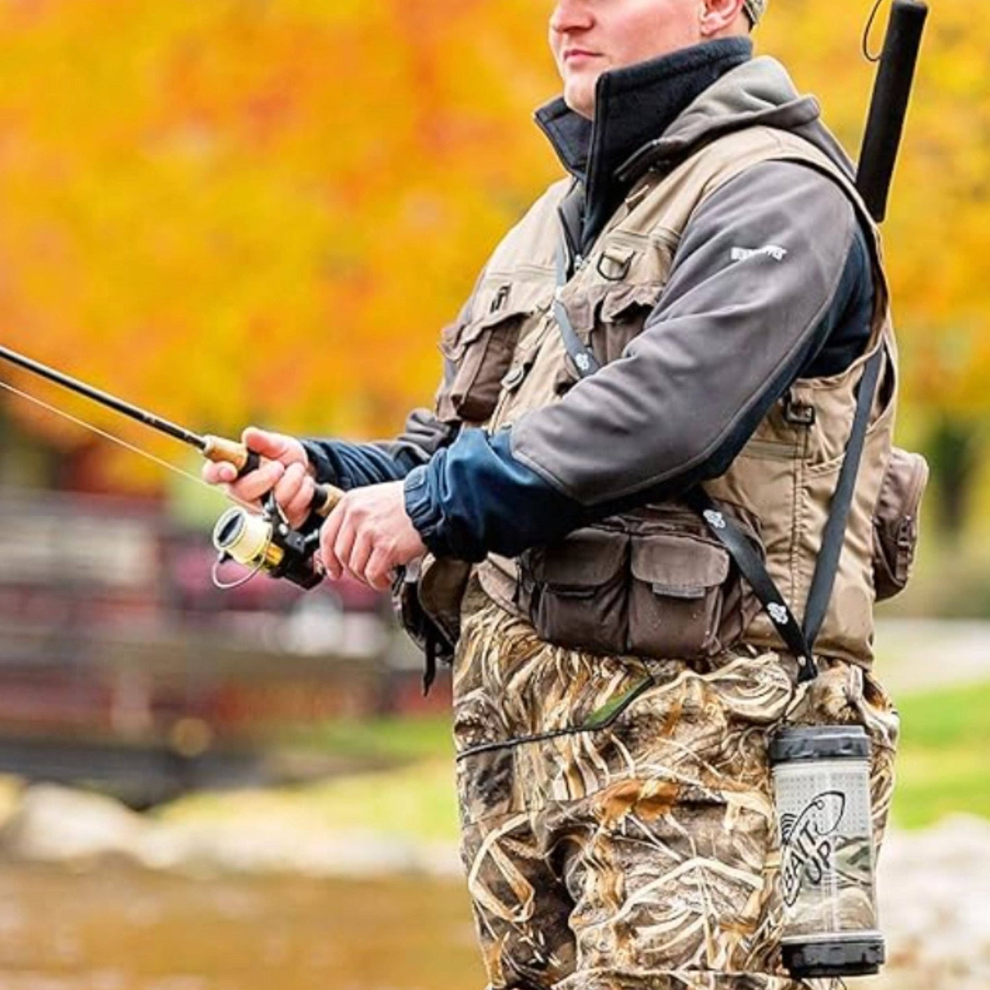 Bait Up® – Innovative Live Bait Fishing Containers for Anglers, Clear: 35oz