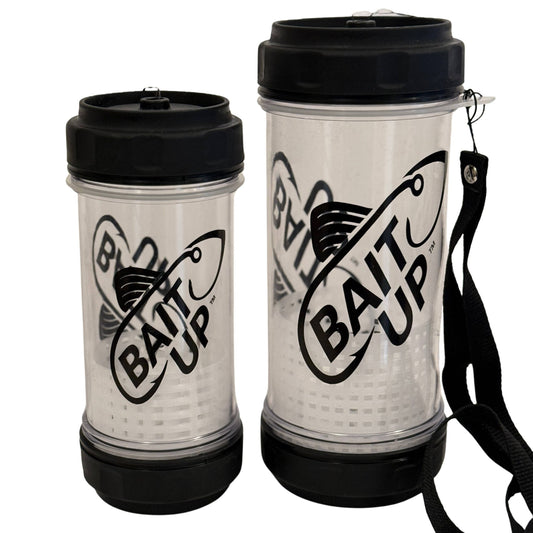 Bait Up® – Innovative Live Bait Fishing Containers for Anglers, Clear: 20oz