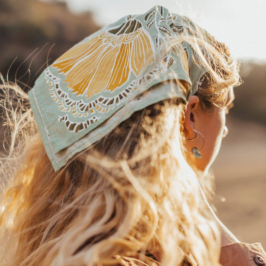 Farrah Light Green Bandana