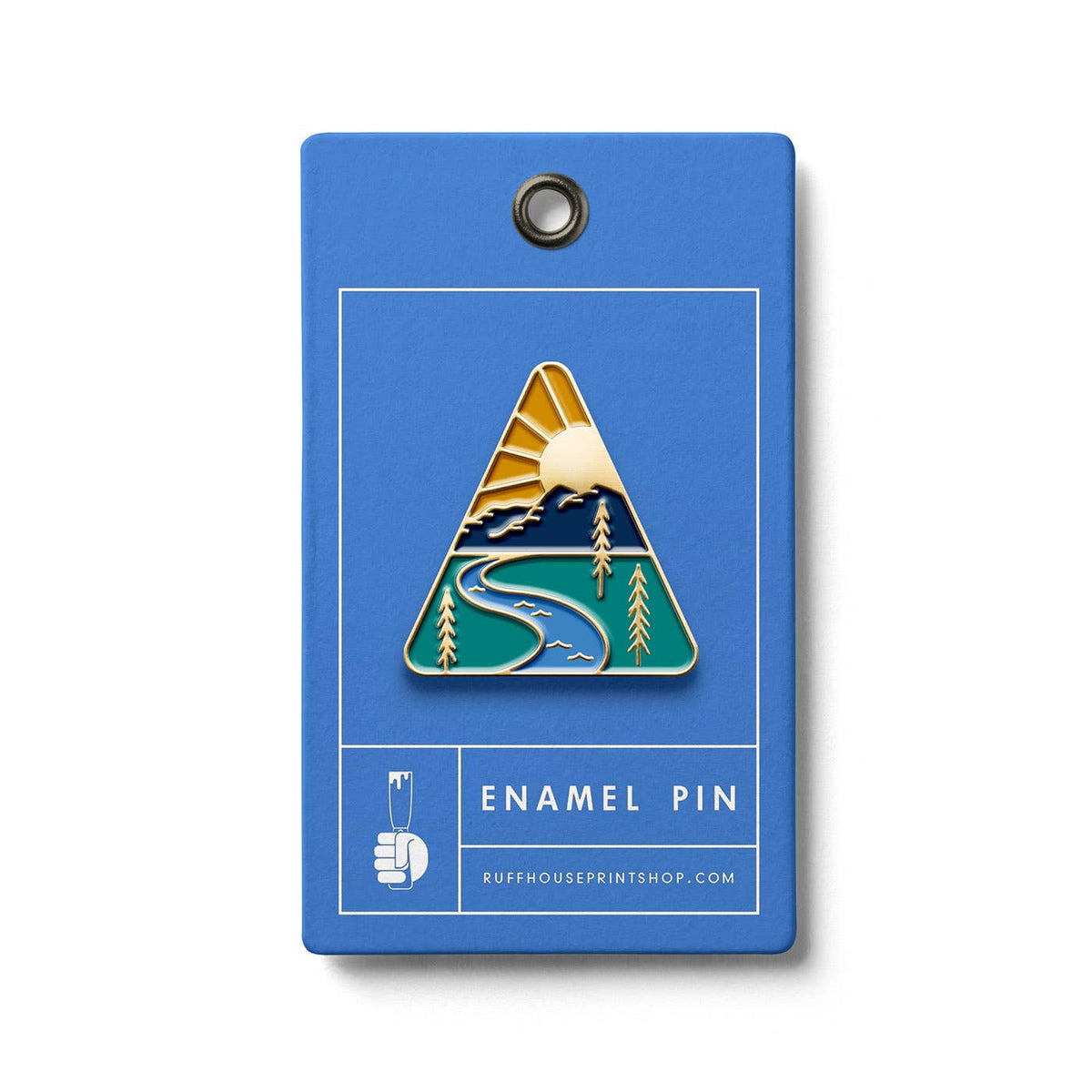 Mountain Bound Enamel Pin