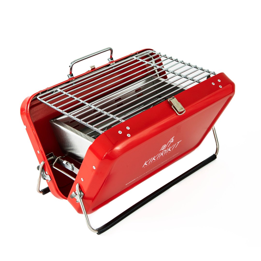 Red Drum Foldable Portable Charcoal Barbecue Kit